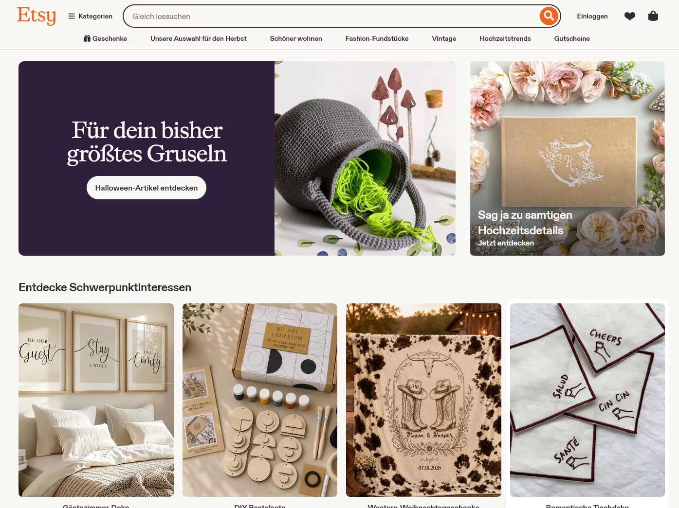 Etsy – Handmade, Vintage & Creative Goods Marketplace