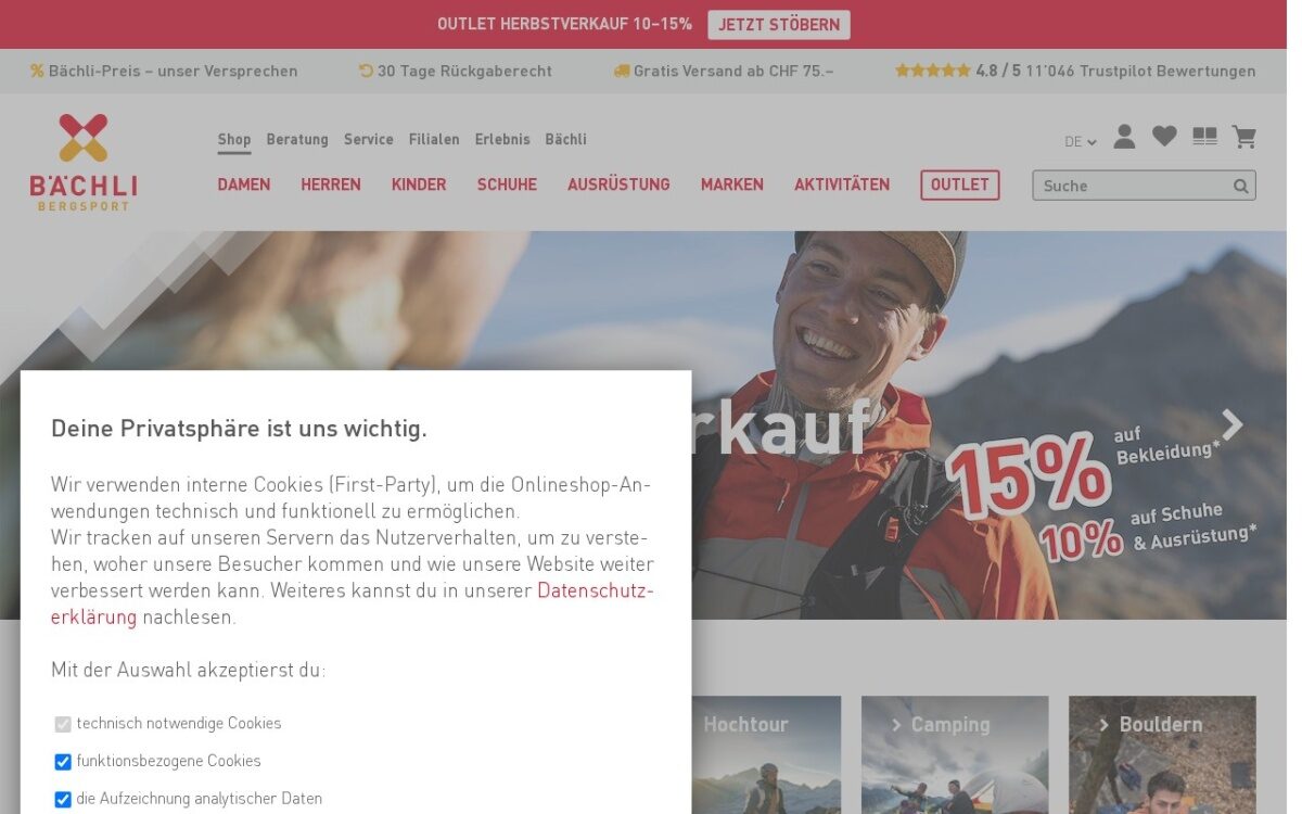 Bächli Bergsport – Ausrüstung für Bergsport und Outdoor