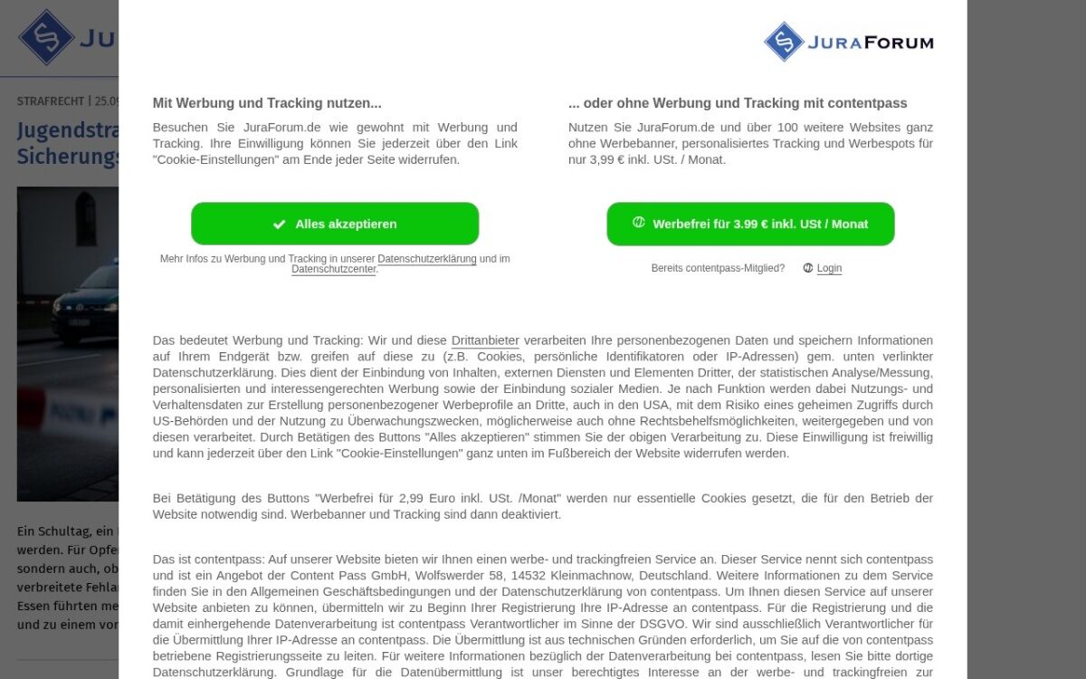 JuraForum.de – Rechtsportal für Gesetze, Urteile und Rechtsfragen