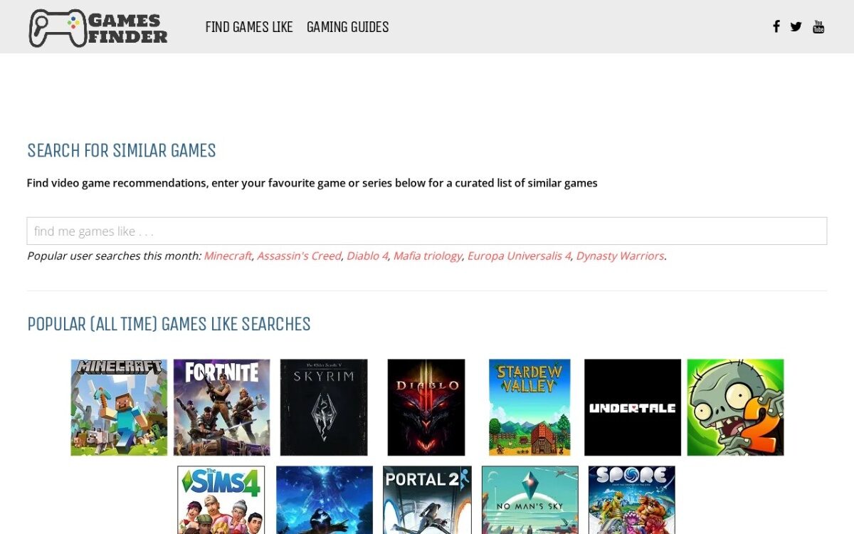 Website about Video Games