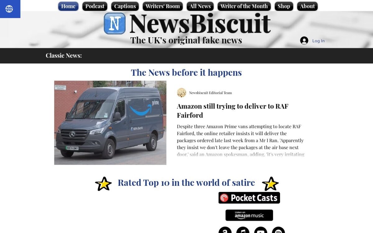 NewsBiscuit – The UK’s Original Fake News