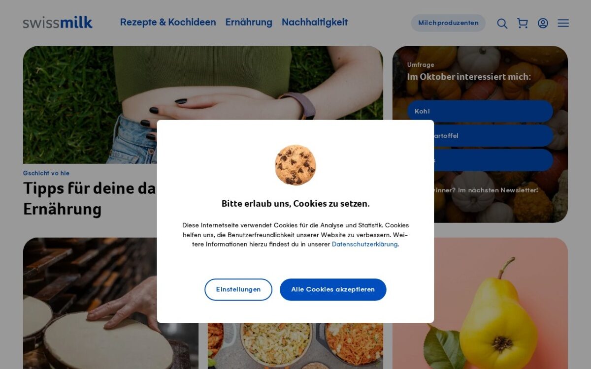 Swissmilk – Rezepte, Ernährung & Schweizer Milch