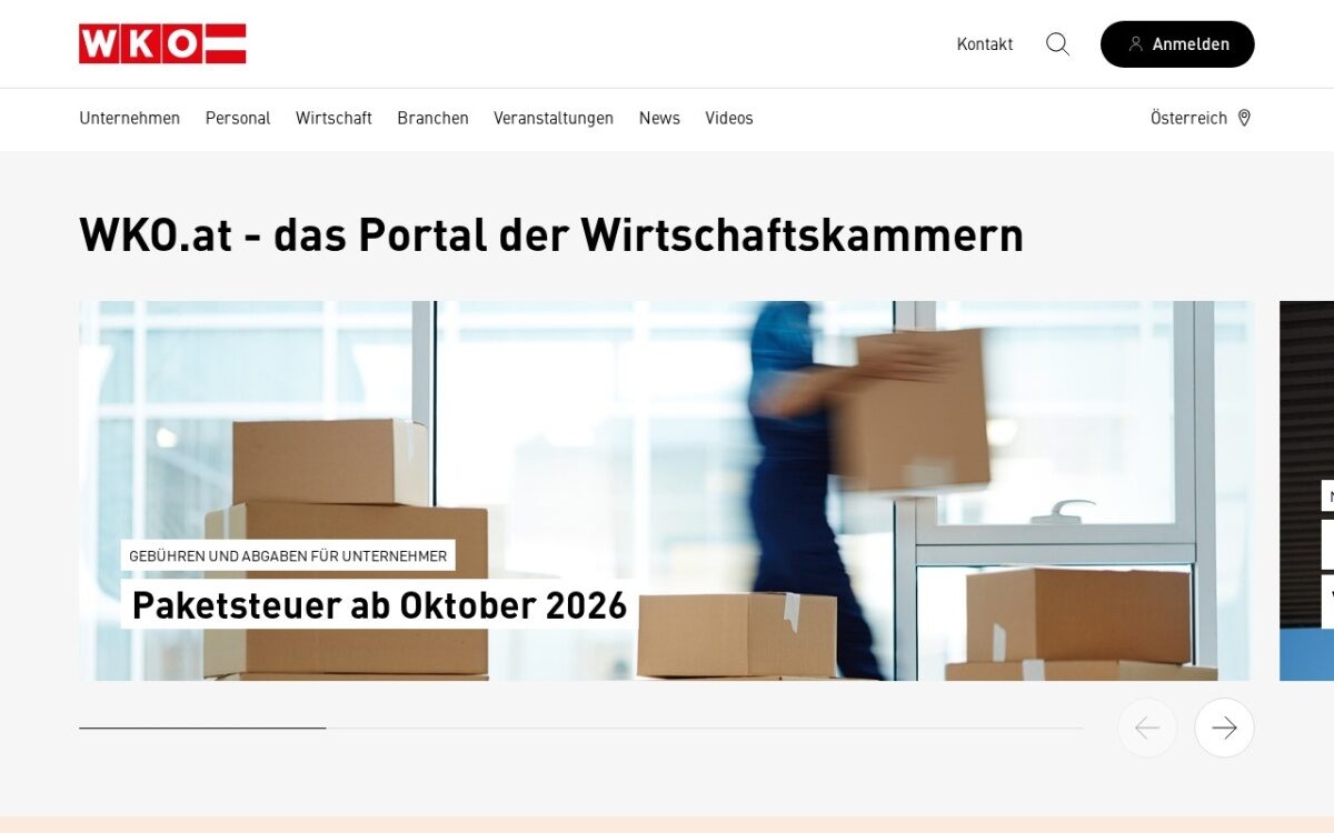 WKO – Wirtschaftskammer Österreich für Unternehmen & Selbstständige