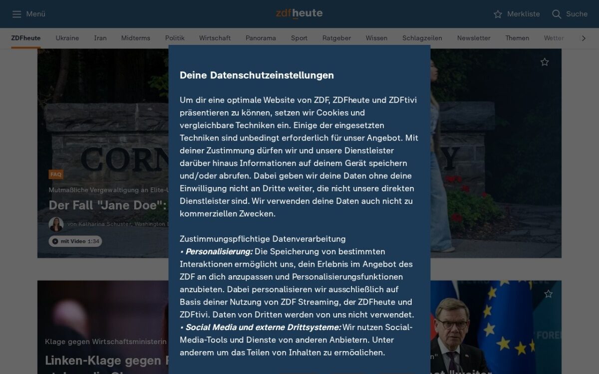 ZDFheute – Nachrichten, Politik & aktuelle Ereignisse