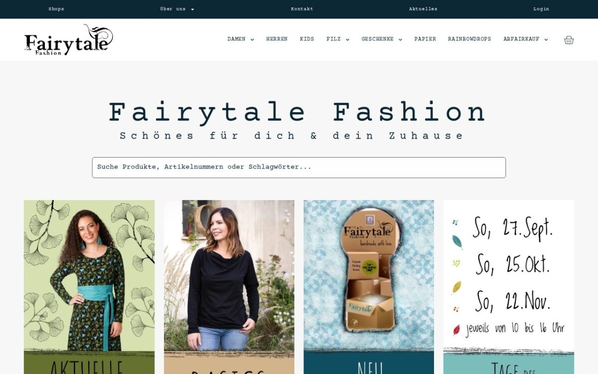 Website zum Thema Faire Mode