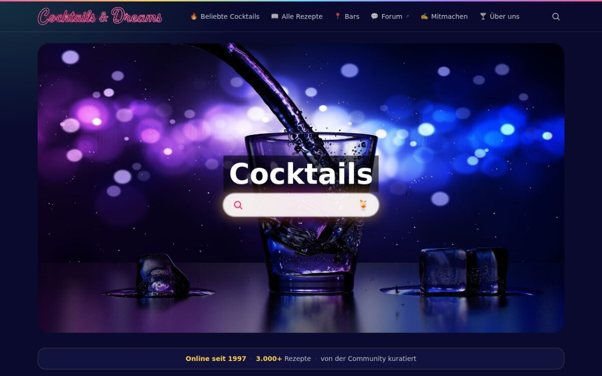 CocktailDreams – Cocktailrezepte, Zutaten & Barwissen
