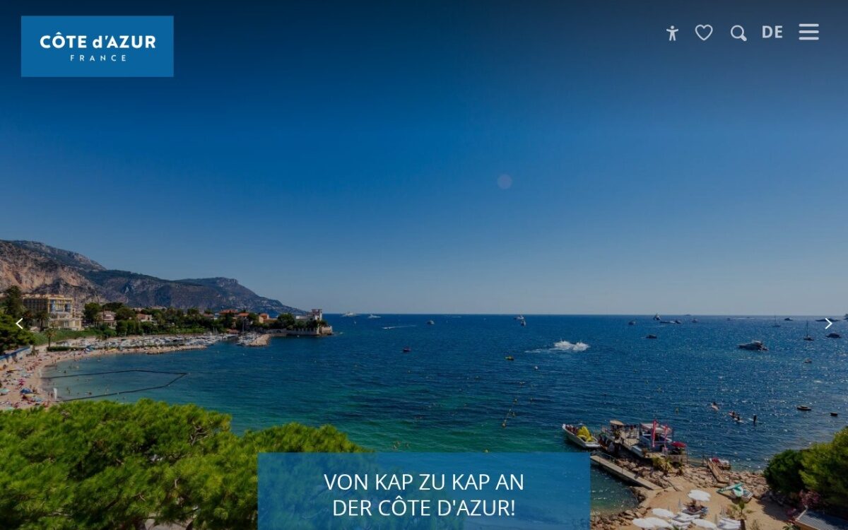 Website zum Thema Europa-Reisen