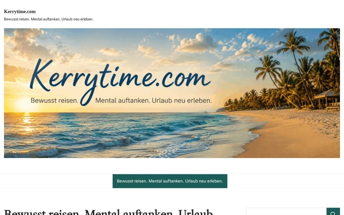 Website zum Thema Urlaub & Reiseziele
