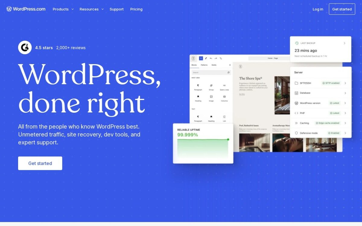 Website zum Thema WordPress & CMS