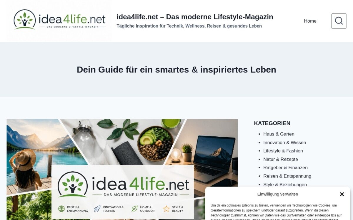 Idea4Life – Ideen, Innovation & modernes Leben