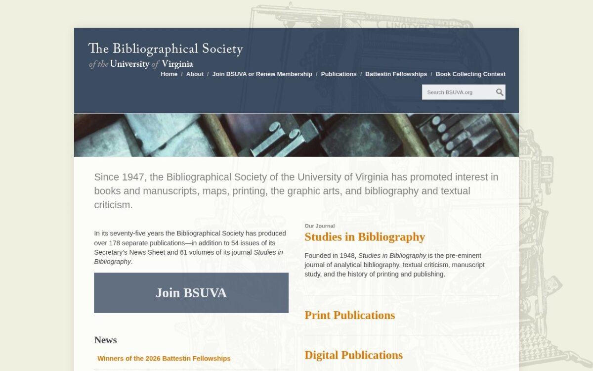 Bibliographical Society of the University of Virginia