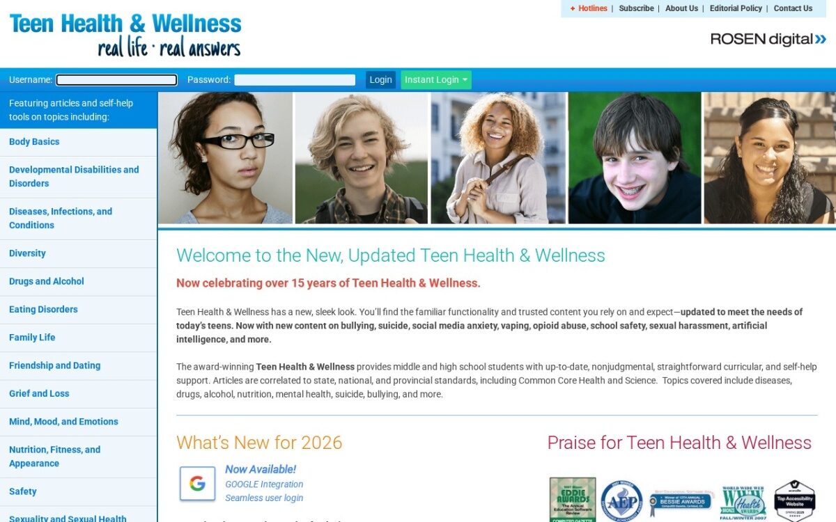 Teen Health & Wellness – Health Information for Teens