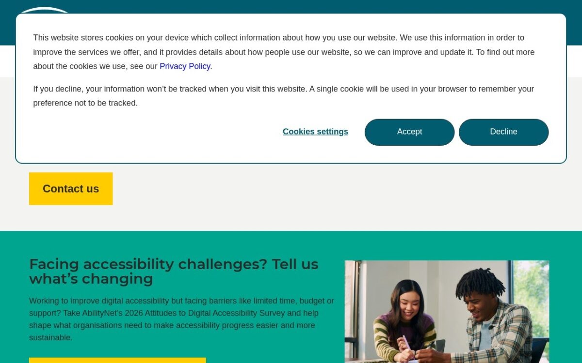 AbilityNet – Digital Accessibility & Inclusion