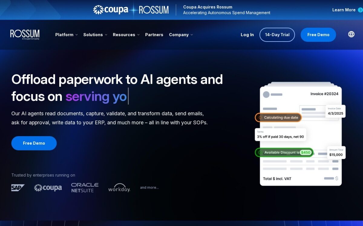 Rossum – AI Document Processing and Workflow Automation