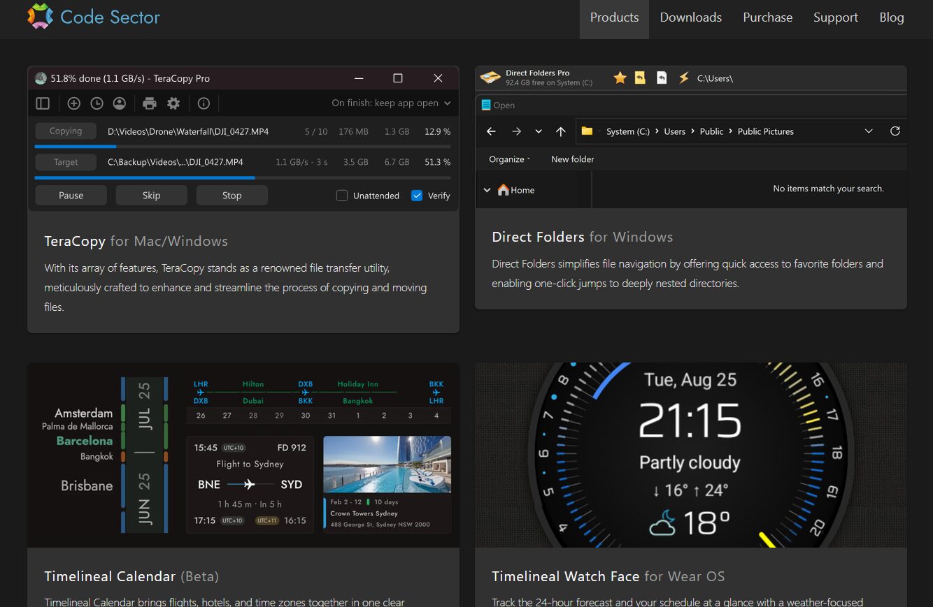 Code Sector – Software Utilities and Productivity Applications