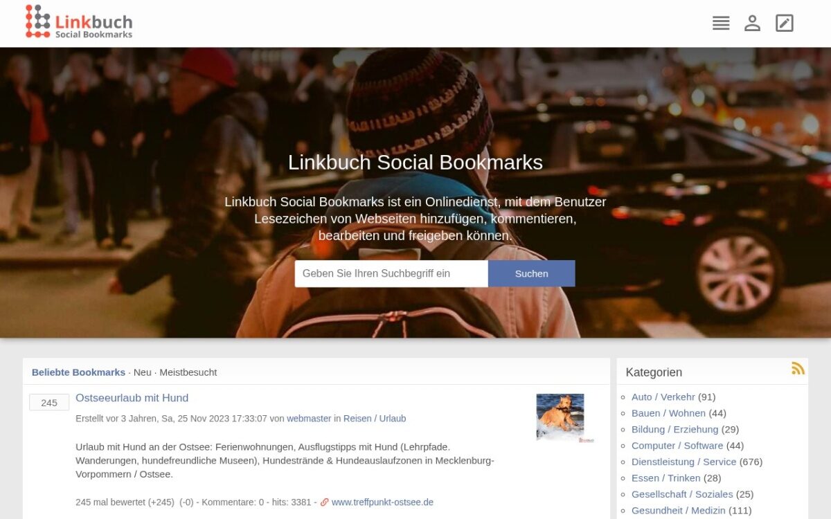 Linkbuch Social Bookmarks – Webseiten entdecken und teilen