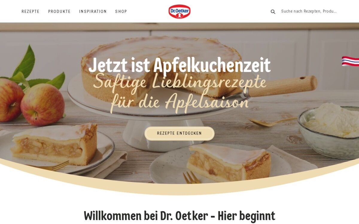 Dr. Oetker – Rezepte, Backen, Kochen und Produkte