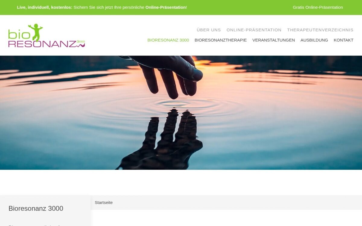 Bioresonanz 3000 – Bioresonanzgerät, Software und Informationen