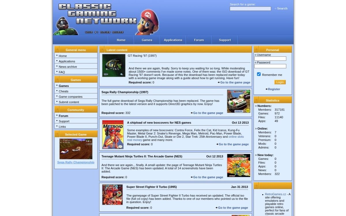Classic-Gaming.Net – Retro Games, Downloads, Cheats & Guides