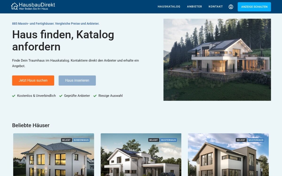 HausbauDirekt – Häuser & Hausanbieter vergleichen