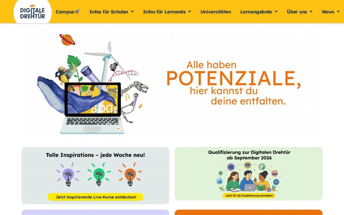 Digitale Drehtür – Lernplattform für individuelle Begabungsförderung